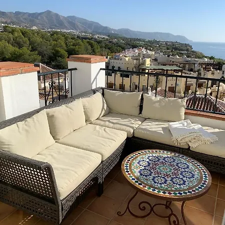 Apartamento Playa Burriana, Stor Terass, Havsutsikt, Pool Nerja