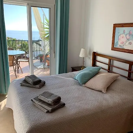 Playa Burriana, Stor Terass, Havsutsikt, Pool Apartamento Nerja